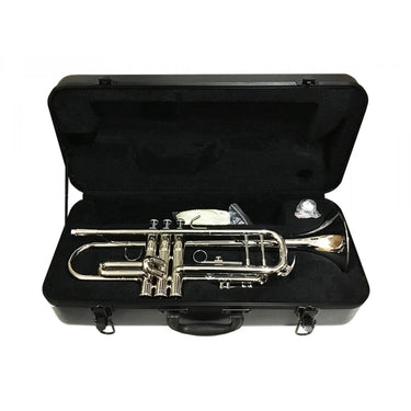 Trompeta Silvertone Nueva Sib Niquelada Doble Poste 4n, Sltp016